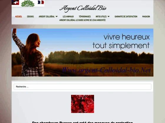Argent colloïdal antibactérien bio
