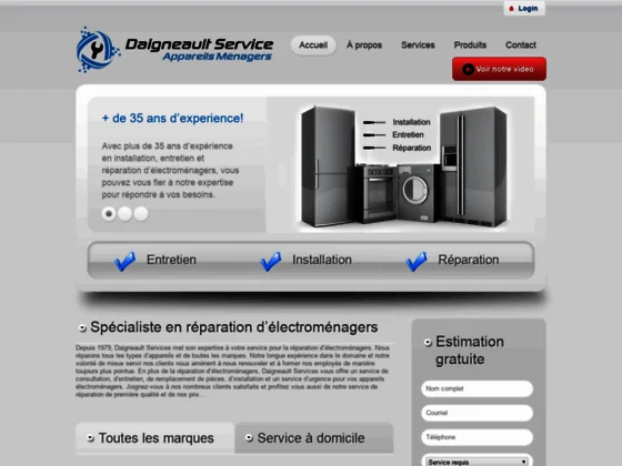 Réparation électroménagers