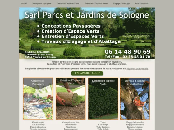 Paysagiste dans le Loiret (45) - Parcs et jardins de Sologne