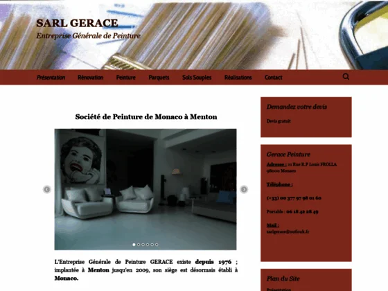 Gerace Peinture artisan Mentonnais