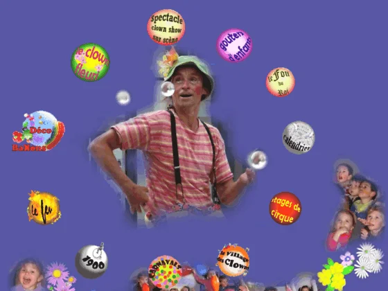 Le clown Gildas et les Balladins du soleil