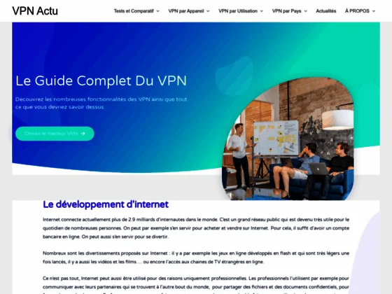 VPNActu, site d’information sur le réseau privé virtuel