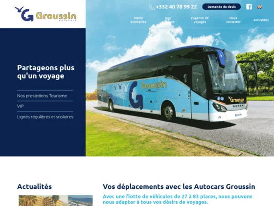 Groussin - Transports de personnes en autocars