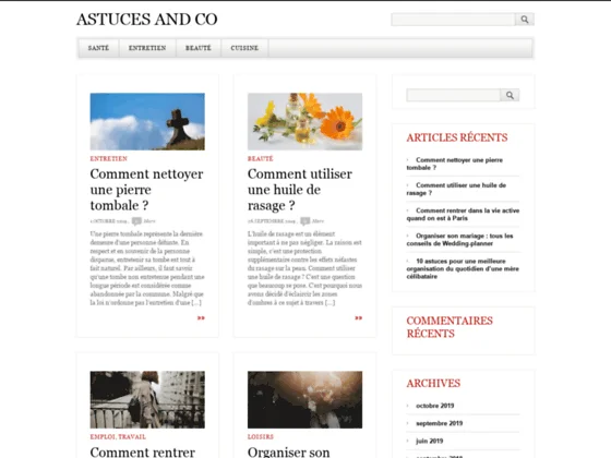 Astuces & co : le blog de la vie pratique 