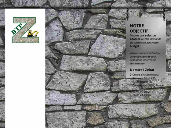 Terrasse béton lavé, bois Noyon (60)