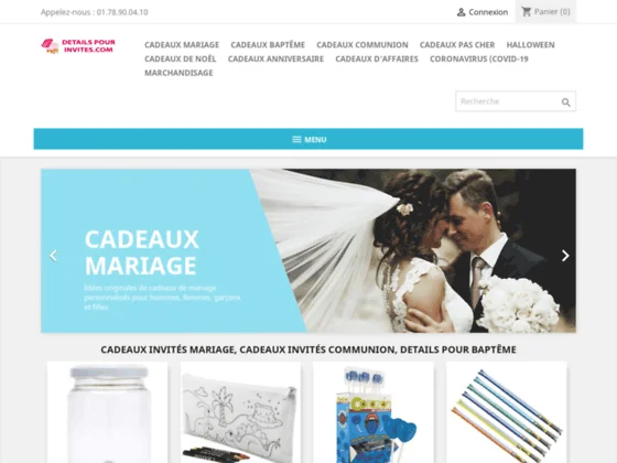 cadeaux pour invites mariage, bapteme, communion