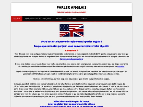 Etudier et parler l'anglais maintenant
