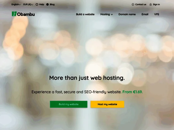 Obambu - Hébergeur internet pour webmasters