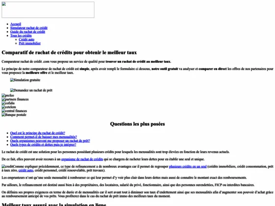 Comparateur rachat de prêt immo 