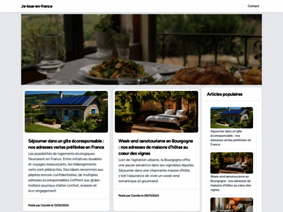 Locations de vacances, je loue en france, annoncez, louez et déposez une demande d'hébergement