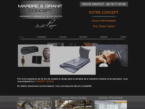 Entreprise de marbrerie Marbre et Granit Concept