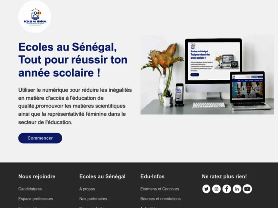 Ecoles au Senegal: plateforme éducative