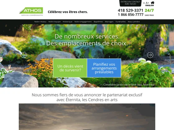 Athos - Services commémoratifs au Québec