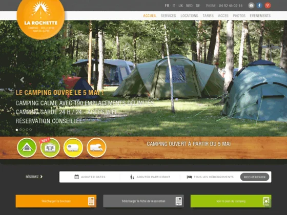 La Rochette - Camping *** à Guillestre (05)