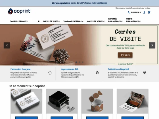 ooprint, votre imprimeur en ligne