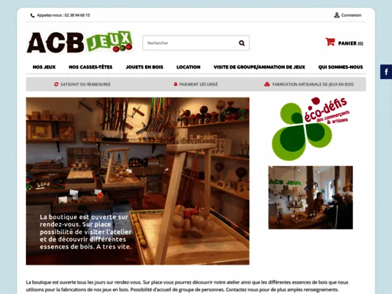 Fabricant et créateur de jeux en bois dans le Loiret (45)