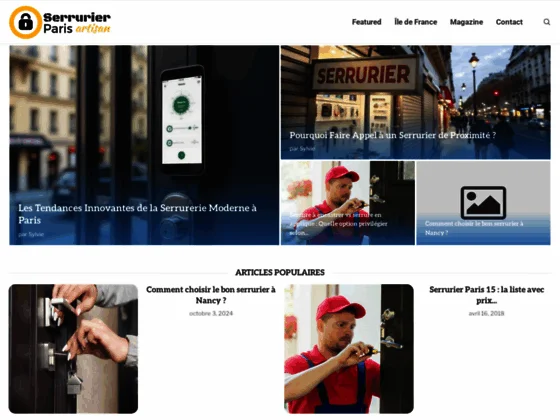 serrurier paris pas cher