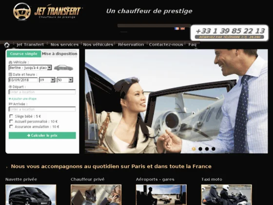 pour aller sur le site jet-transfert