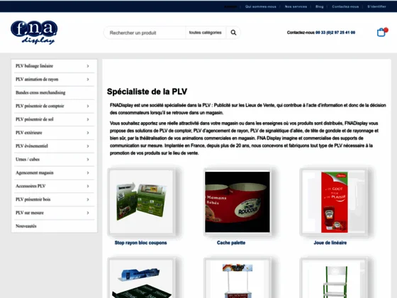 Fnadisplay fabricant d'outils PLV pour théâtraliser vos rayons