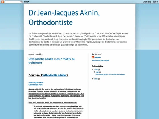 Blog wordpress du docteur aknin