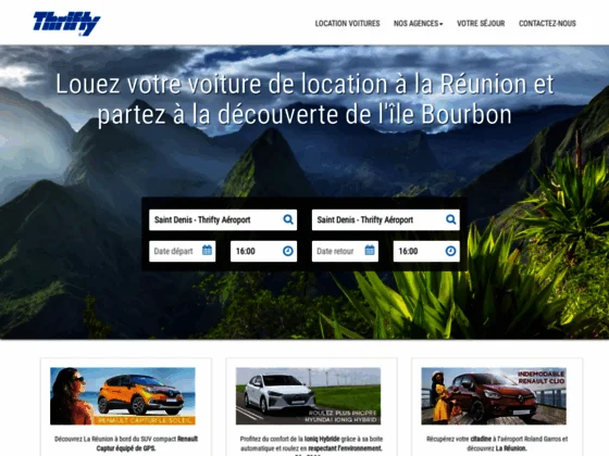 Thrifty Réunion, l’expert en location de voiture à la Réunion pas cher
