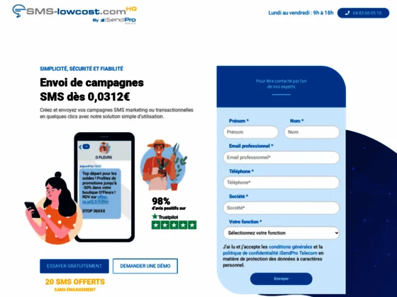 Sms Lowcost – envoi sms marketing