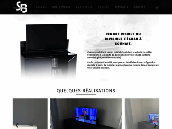 SB concept, spécialiste dans la conception de meuble TV élévateur en France