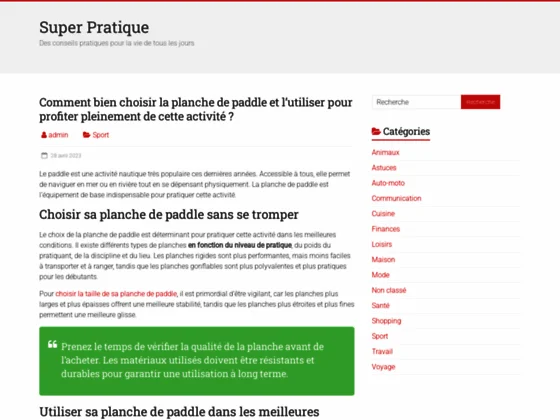 Super pratique | Milles et une pages de conseils pratiques 