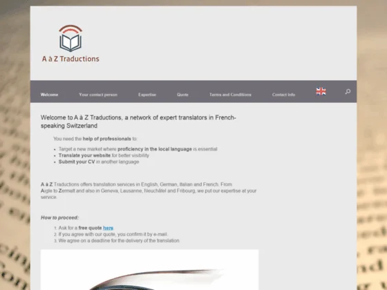 Prestations de traduction pour l'anglais, l'italien et l'allemand