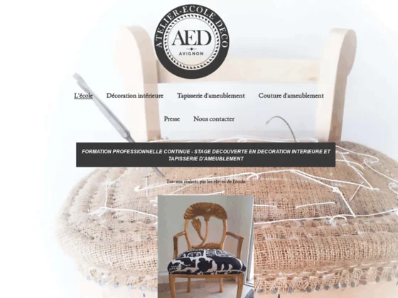 Ecole de décoration intérieure et tapisserie à Avignon
