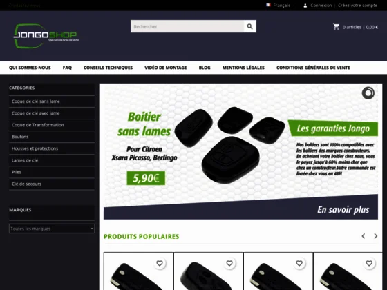 Coque de clé de jongoShop