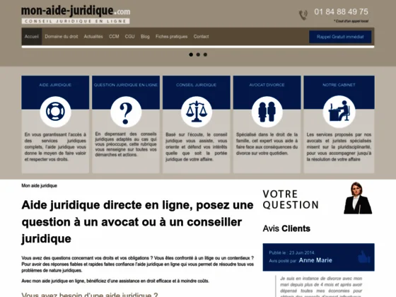 Avocat en ligne pour aide et assistance juridique
