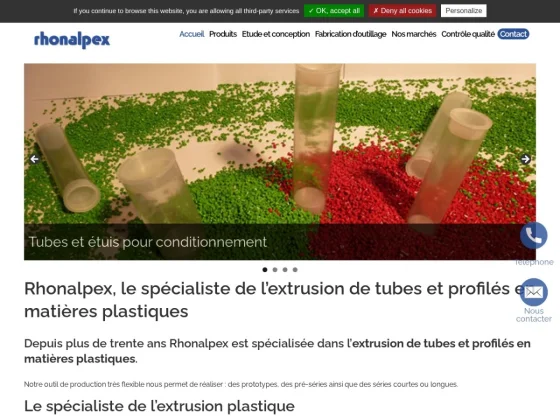 Rhonalpex – extrusion profilé