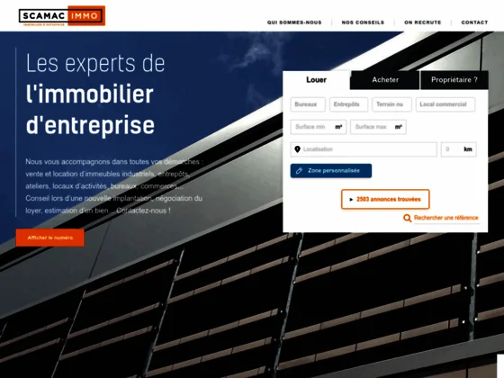 Entrepôts Scamac Immo