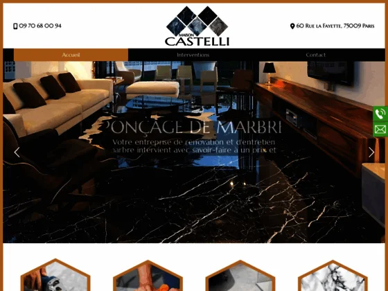 Nettoyage rénovation du marbre