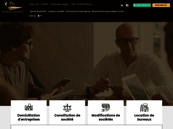 Centre d’affaire : Domiciliation d’entreprise, création et constitution de société en Tunisie