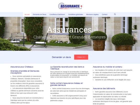 Une bonne assurance pour votre chateau