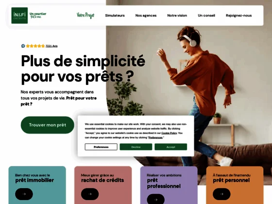 In&Fi Crédits, le meilleur courtier crédit immobilier