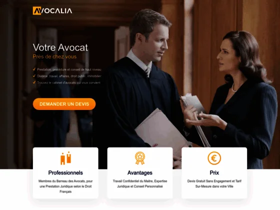 Les avocats les plus sérieux de France sur Avocalia. 