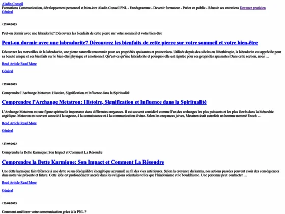 Aladin Conseil : formations pour entreprises, 44