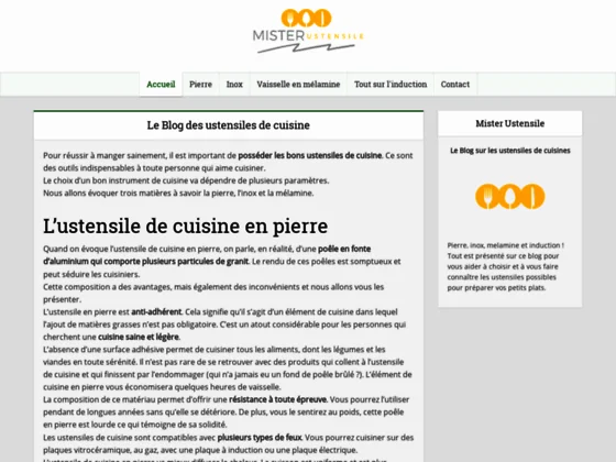 un e-commerce ustensile de cuisine ici