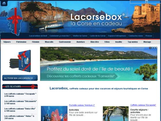 La Corse Box, vacance en corse