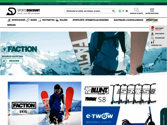 pour aller sur le site du magasin