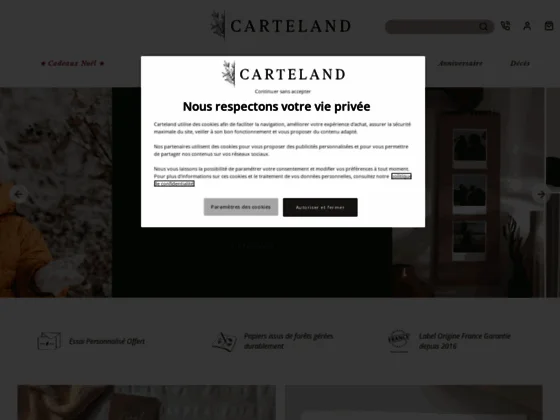 Carteland, spécialiste du faire-part