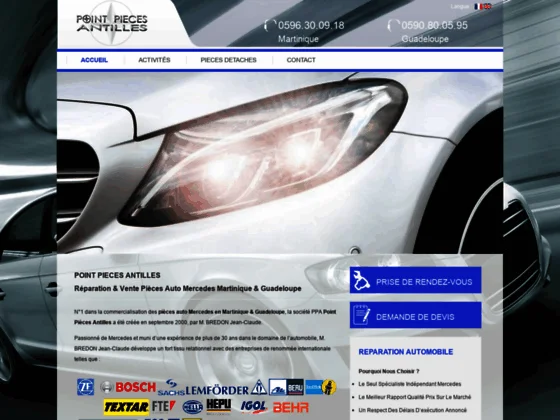 Pièces auto Mercedes en Martinique