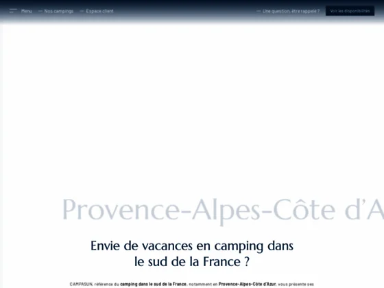 camping Côte d'Azur