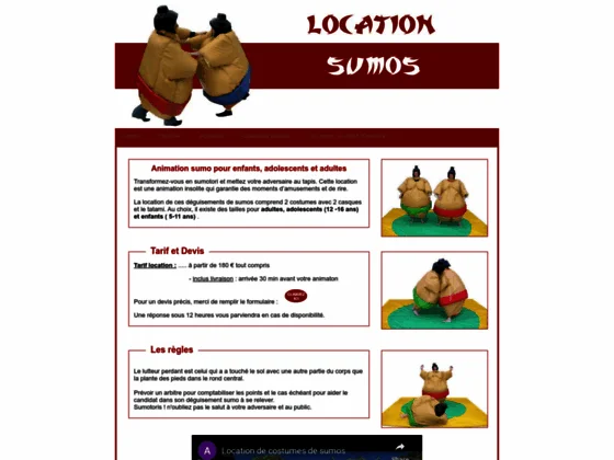 Location sumo gonflable à Saint-Etienne