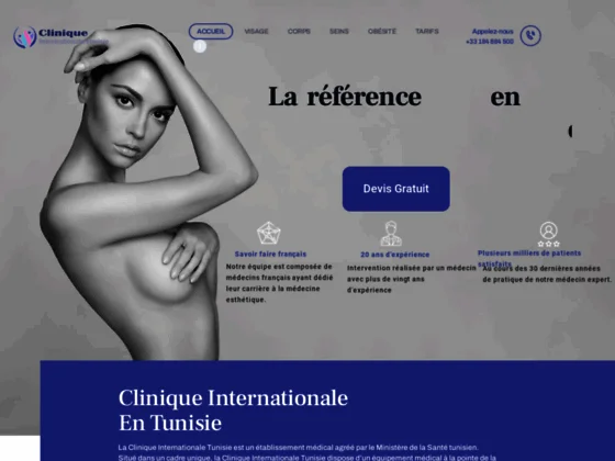 Votre chirurgie plastique en Tunisie