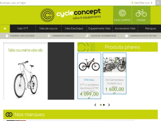 Boutique velo Cycle Concept