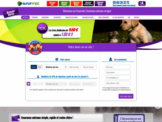  Assurveto: Assurance chien, assurance chat - Assurance Animaux 